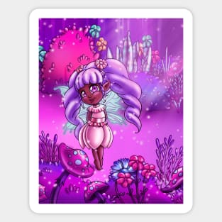 Cute African American Fairy Sticker